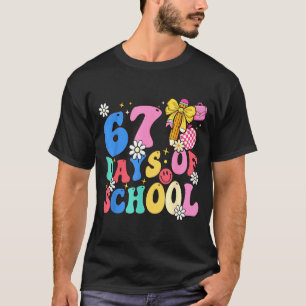 67 Schultage Kokette Schleife Schüler Lehrer 1 T-Shirt