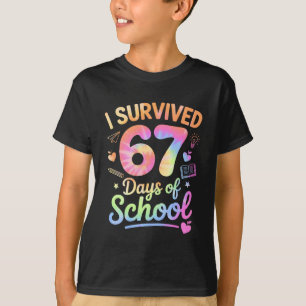 67 Schultage Tie Dye 67. Schultag Six S T-Shirt