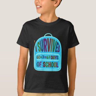 67 Schultage Tropf Eiscreme 67 Bysebyll Lebensstil T-Shirt