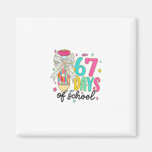 67 Schultags Stimmung Lustig Six Seven 67 Meme Magnet