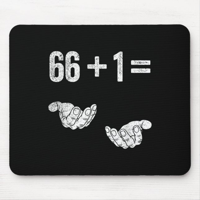67 Sechs Sieben Mathe Mathematik Brainrot Gleichun Mousepad (Vorne)