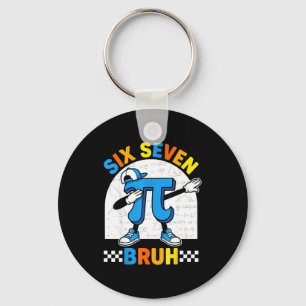 67 sechs sieben Meme Mathe lustiger Tag Mathe Lehr Schlüsselanhänger
