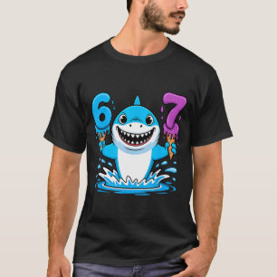 67 Shark Six Seven Eis Drip Lustig Gen Alpha T-Shirt