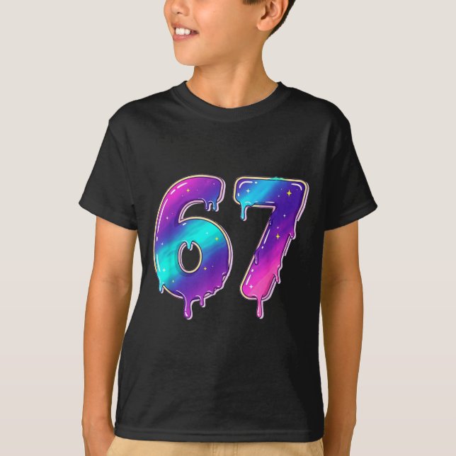 67 Shirt, 67 Meme Baseball Lifestyle 101 Apparel Y T-Shirt (Vorderseite)