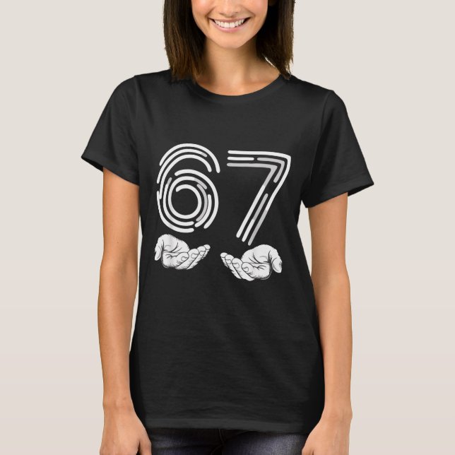 67 Shirt, Funny Shirts 67 Kid Meme Six Seven Graph (Vorderseite)