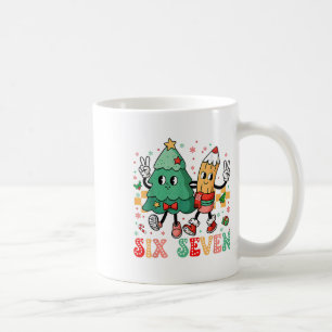 67-Shirt für Lehrer 67-Meme Sechs Sieben Weihnacht Kaffeetasse