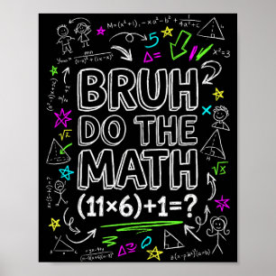 67 Shirt Sechs Sieben Meme 6-7 Jungen Mädchen Bruh Poster