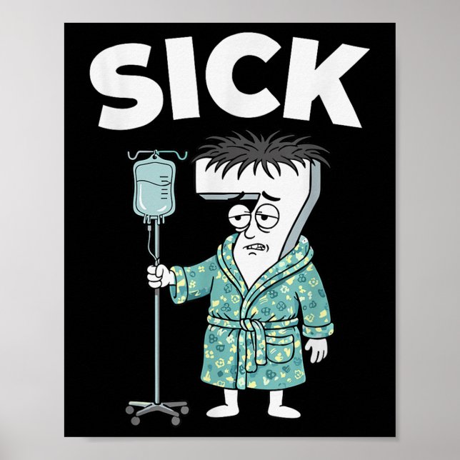 67 Sick Seven Six 6 7 Meme  Poster (Vorne)