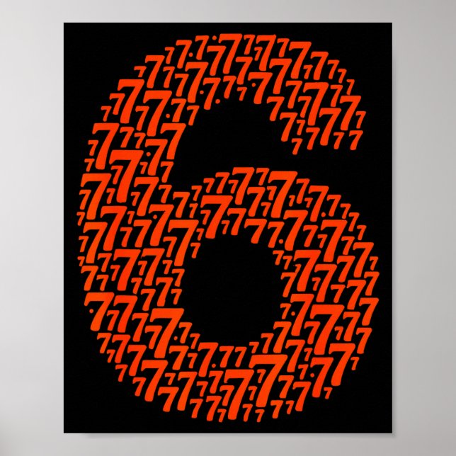 67 Siebenundsechzig Halloween-Kostüm-Design Lustig Poster (Vorne)