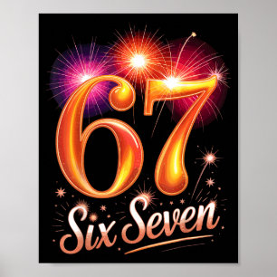 67 Silvesterparty-Pyjama-Shirt 6 7 Meme 67 20 Poster