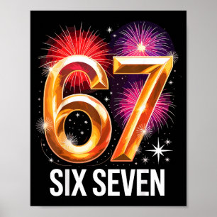 67 Silvesterparty-Pyjama-Shirt 6 7 Meme 67 20 Poster
