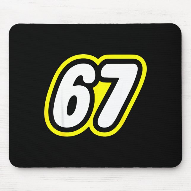 67 Six Seven 6 7 Boys Girls Kids Teens Tee  Mousepad (Vorne)