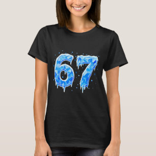 67 Six Seven 6-7 Eis - Brainrot Meme Lustiger Teen T-Shirt
