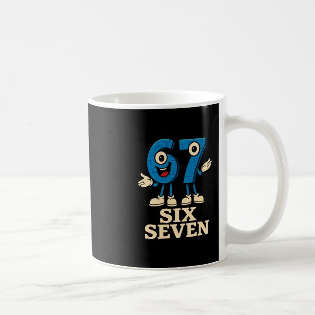 67 Six Seven 6-7 - Funny Italian Brainrot Kids Gam Kaffeetasse (Rechts)