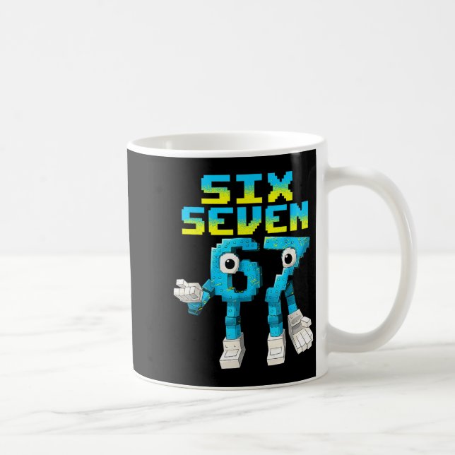 67 Six Seven 6-7 - Funny Italian Brainrot Kids Gam Kaffeetasse (Rechts)
