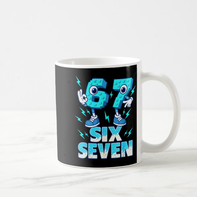 67 Six Seven 6-7 - Funny Italian Brainrot Kids Gam Kaffeetasse (Rechts)