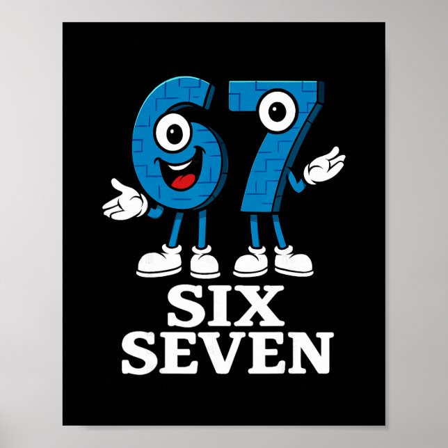 67 Six Seven 6-7 - Funny Italian Brainrot Kids Gam Poster (Vorne)