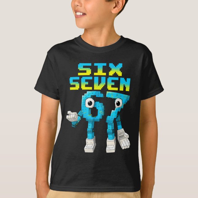 67 Six Seven 6-7 - Funny Italian Brainrot Kids Gam T-Shirt (Vorderseite)