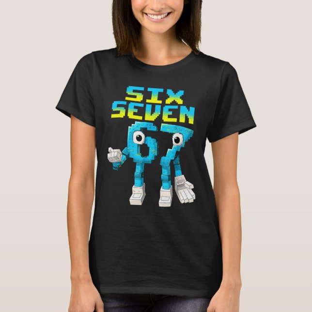 67 Six Seven 6-7 - Funny Italian Brainrot Kids Gam T-Shirt (Vorderseite)