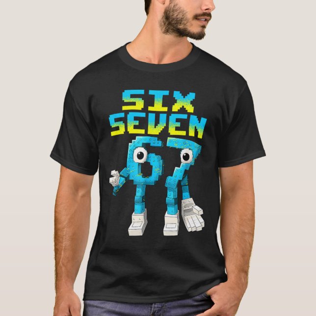 67 Six Seven 6-7 - Funny Italian Brainrot Kids Gam T-Shirt (Vorderseite)