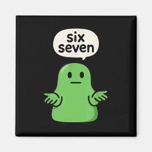 67 Six Seven 6-7 Grüner Blob-Schlamm - Lustiger Ki Magnet