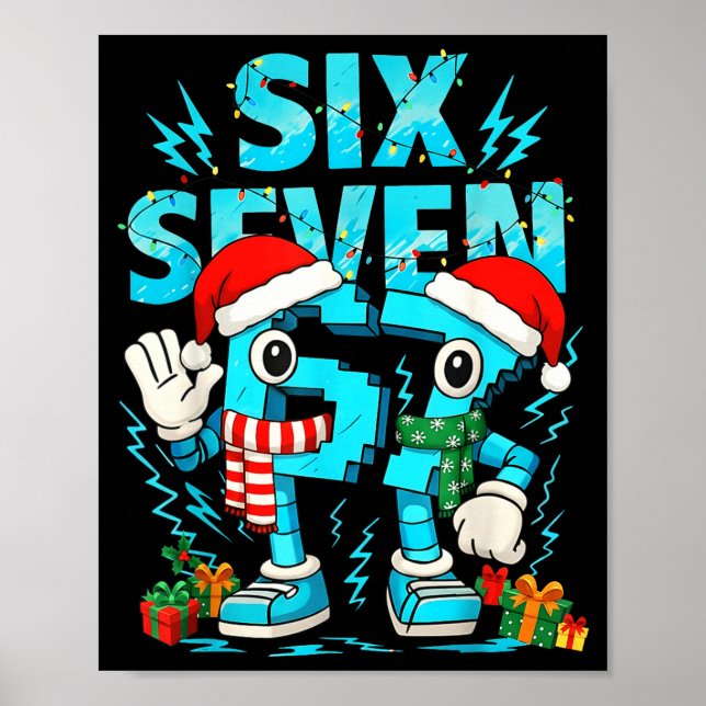 67 Six Seven 6-7 - Lustiger italienischer Brainrot Poster (Vorne)