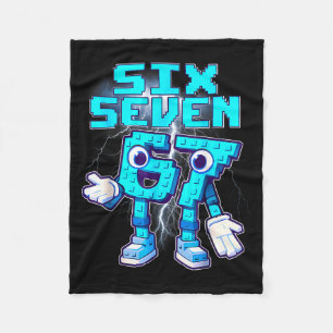 67 Six Seven 6-7 Lustiges Italienisches Brainrot M Fleecedecke