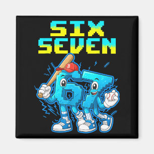 67 Six Seven 6-7 - Lustiges italienisches Brainrot Magnet