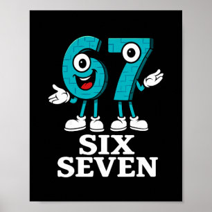 67 Six Seven 6-7 - Lustiges italienisches Brainrot Poster