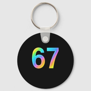 67 Six Seven 6 7 Meme Design Lustig 6 7 1 Schlüsselanhänger
