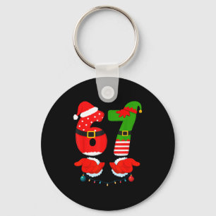 67 Six Seven 6 7 Meme E Paar Weihnachten Passend  Schlüsselanhänger