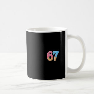 67 Six Seven 6 7 Meme Eis Drip Vorne Und Hinten Kaffeetasse