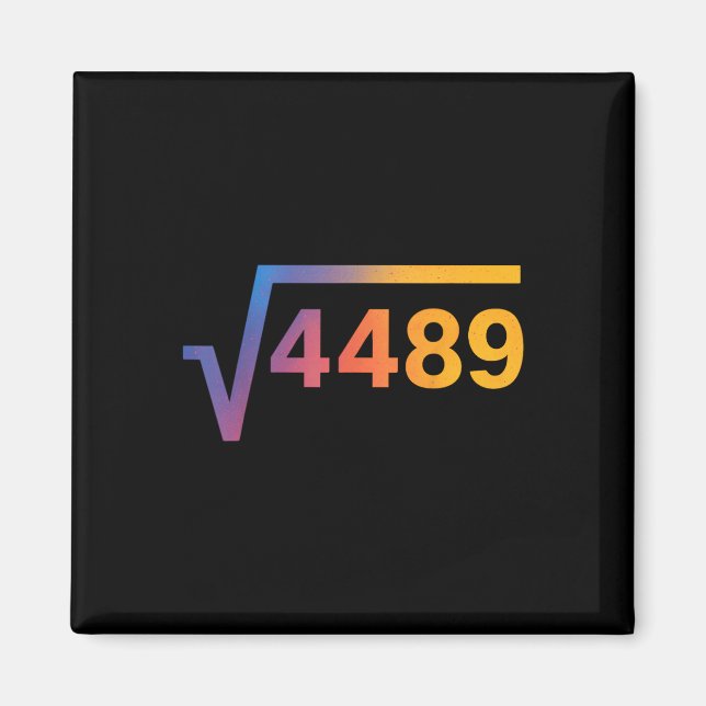 67 Six Seven 6-7 Meme  Magnet (Vorne)