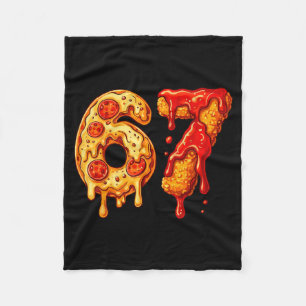 67 Six Seven 6-7 Pizza & Chicken Nugget - Kinder Fleecedecke