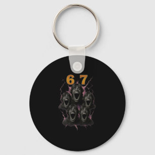 67 Six Seven Bootleg 6 7 Meme Design Lustig 6 7 1 Schlüsselanhänger