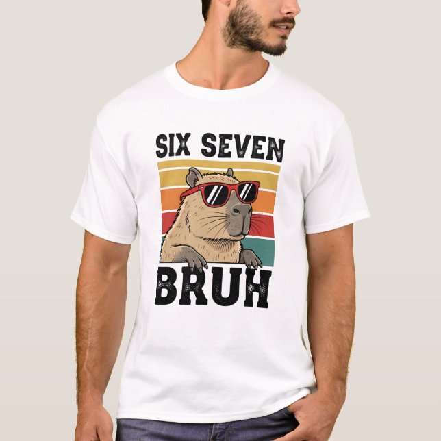 67 Six Seven Bruh Capybara T-Shirt (Vorderseite)