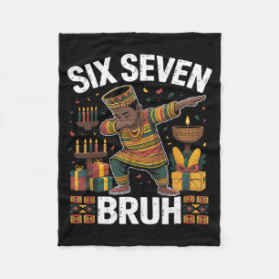 67 Six Seven Bruh Kwanzaa Dabbing 6 7 Meme Lustig  Fleecedecke