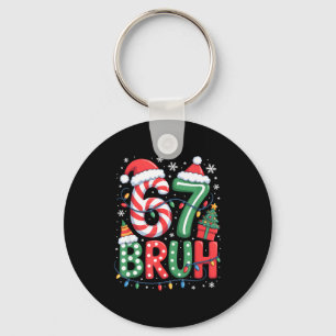 67 Six Seven Bruh Lustiges Weihnachten 6 7 Meme Mä Schlüsselanhänger