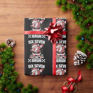 67 Six Seven Burh Lustiges Weihnachten 6 7 Meme  Geschenkpapier