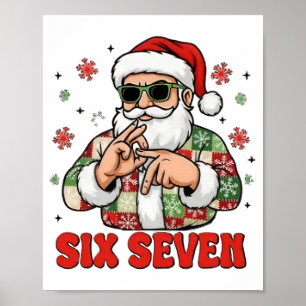 67 Six Seven Burh Lustiges Weihnachten 6 7 Meme Mä Poster