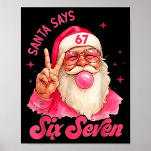 67 Six Seven Burh Lustiges Weihnachten 6 7 Meme Mä Poster