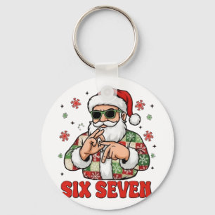 67 Six Seven Burh Lustiges Weihnachten 6 7 Meme Mä Schlüsselanhänger