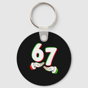 67 Six Seven Burh Lustiges Weihnachten 6 7 Meme Mä Schlüsselanhänger