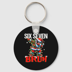 67 Six Seven Burh Santa Weihnachten 6 7 Meme Männe Schlüsselanhänger