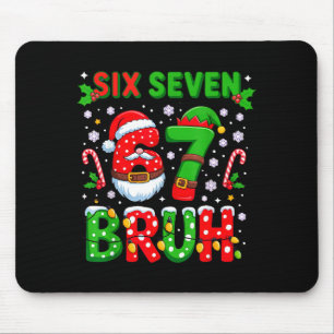 67 Six Seven Burh Weihnachten 6 7 Meme Mousepad