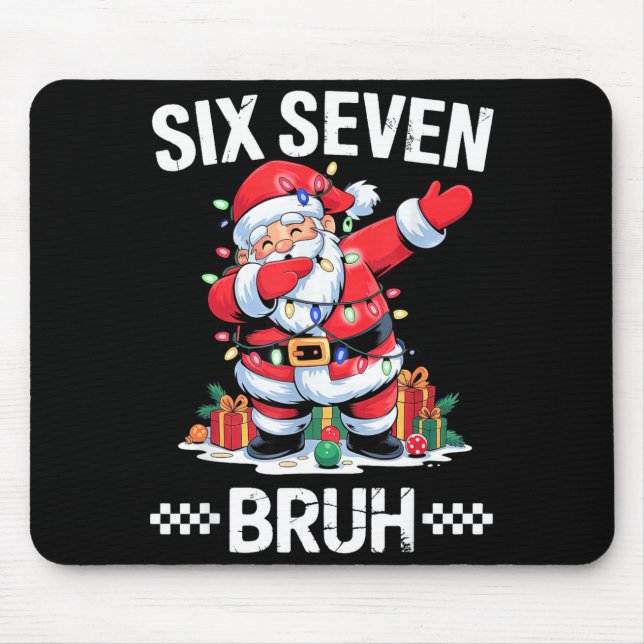 67 Six Seven Burh Weihnachten 6 7 Meme  Mousepad (Vorne)