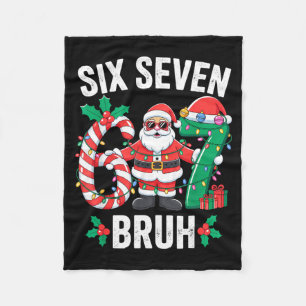 67 Six Seven Burh Weihnachten 6 7 Meme Schlafanzug Fleecedecke