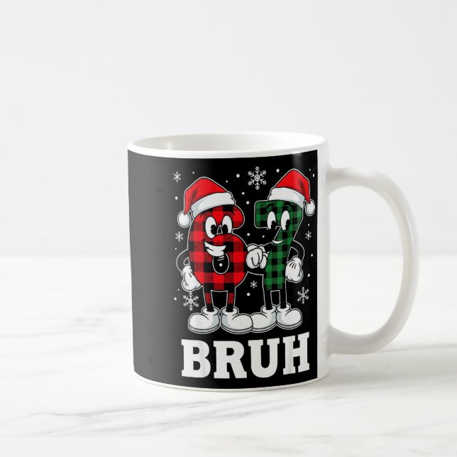 67 Six Seven Christmas Bruh Funny Italian Brainrot Kaffeetasse (Rechts)