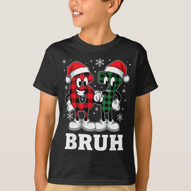67 Six Seven Christmas Bruh Funny Italian Brainrot T-Shirt (Vorderseite)