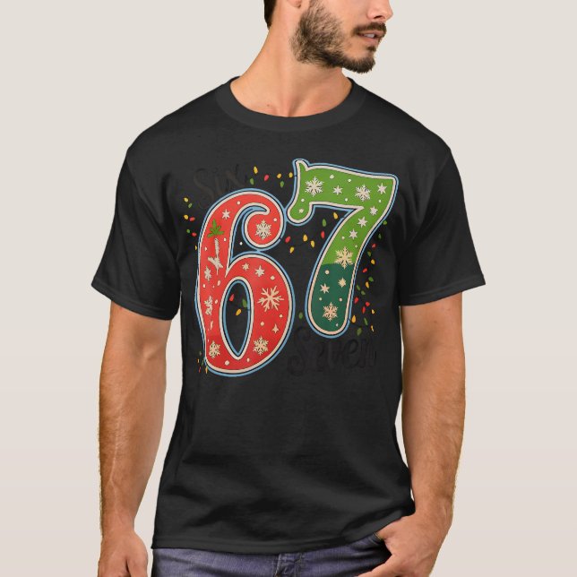 67 Six Seven Christmas Funny Meme 67 Couples Chris T-Shirt (Vorderseite)